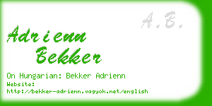 adrienn bekker business card